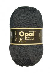 Opal Uni 4fach Sockenwolle-Anthrazit-Mel. 