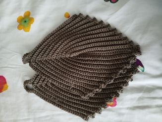 Topflappen  dk braunHandarbeit 